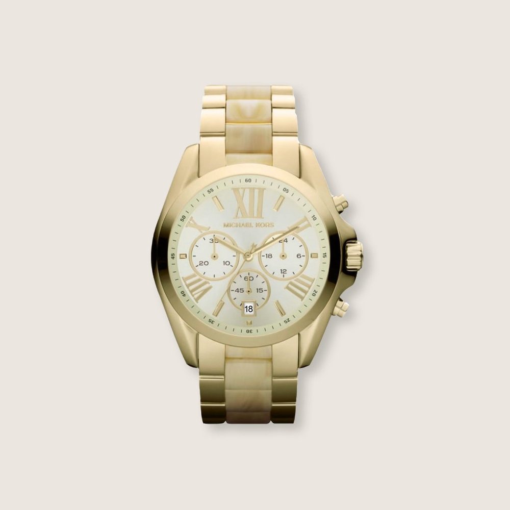 MICHAEL KORS • Bradshaw Chronograph Gold Watch